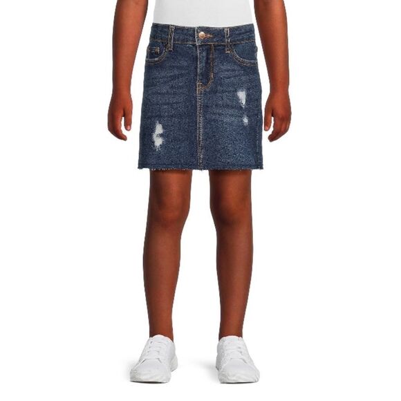 Girls Denim Distressed Skirts & Bermuda Vintage Straight High Rise Shorts Size L - Picture 10 of 15